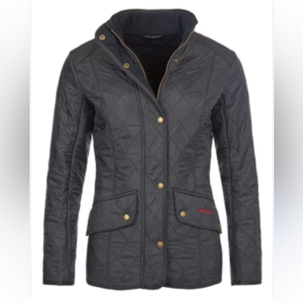 Barbour Quilted Jacket in Dark Gray